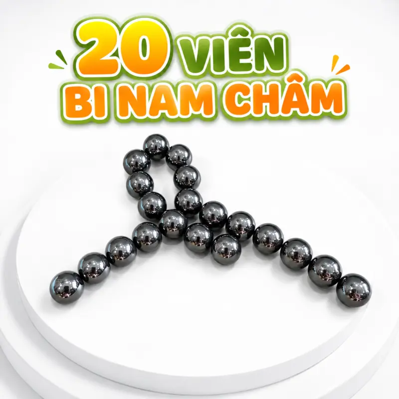 Bộ đồ chơi bi nam châm rèn tư duy cho bé — Bộ đồ chơi bi nam châm rèn tư duy cho bé