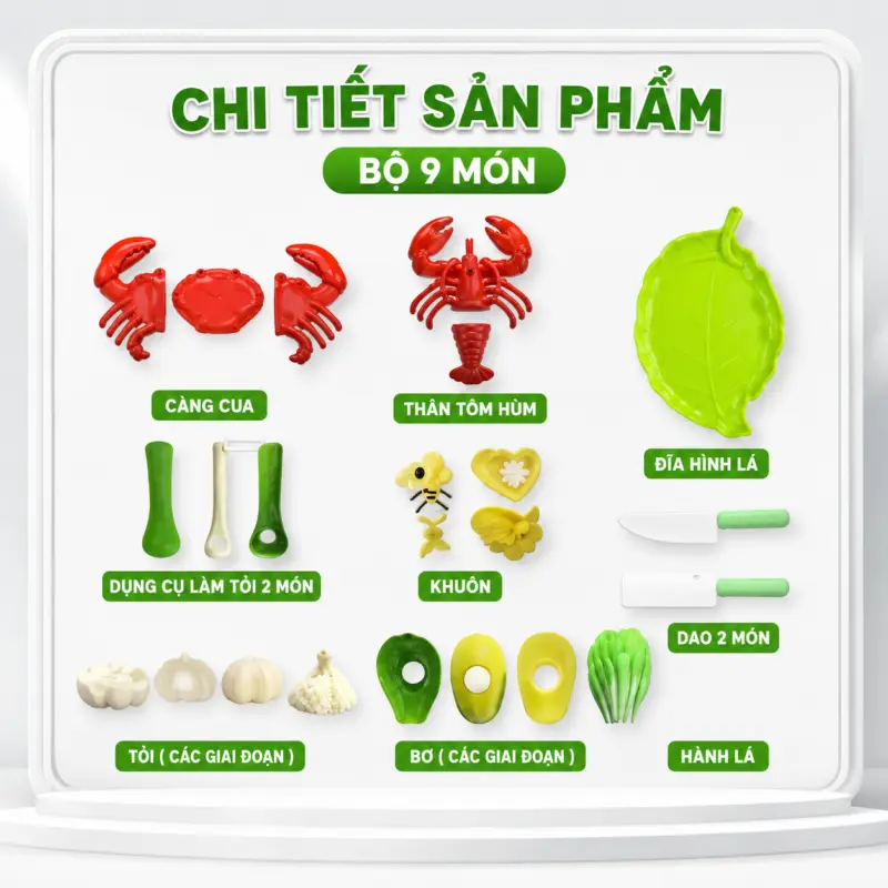 Bộ đồ chơi cắt thực phẩm nhà bếp mini cho bé — Bộ đồ chơi cắt thực phẩm nhà bếp mini cho bé