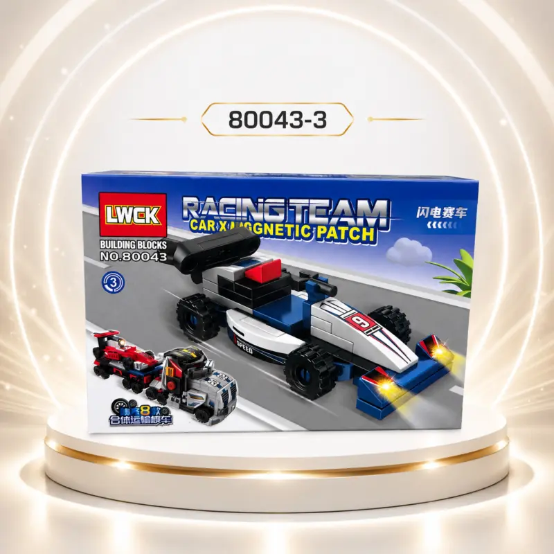 Bộ xếp hình xe đua Racing Team 8 mẫu — Bộ xếp hình xe đua Racing Team 8 mẫu