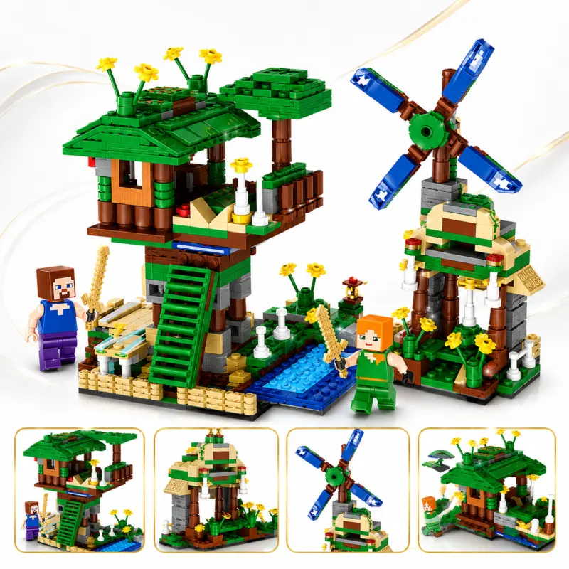 Bộ xếp hình khu rừng mini My World 4 mẫu — Bộ xếp hình khu rừng mini My World 4 mẫu