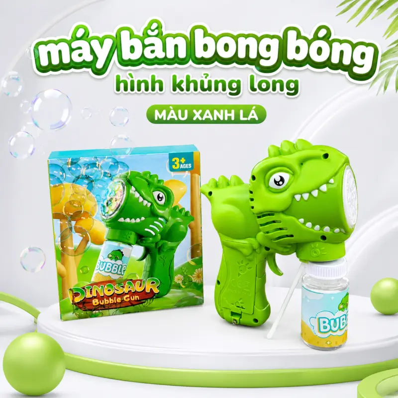 Máy thổi bong bóng hình khủng long cho bé — Máy thổi bong bóng hình khủng long cho bé