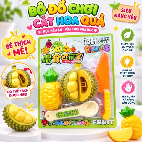 Bộ Đồ Chơi Thực Phẩm Cắt Trái Cây – Bé Tập Làm Đầu Bếp Nhí