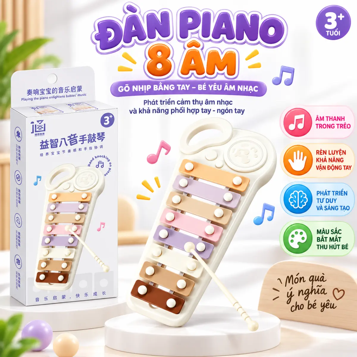 Đàn Piano 8 Âm Cho Bé – Gõ Nhịp Vui Nhộn, Khơi Dậy Niềm Yêu Thích Âm Nhạc