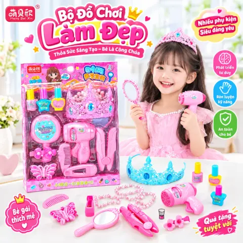 Bộ Đồ Chơi Phụ Kiện Làm Đẹp Công Chúa – Đủ Phụ Kiện Cho Bé Thỏa Sức Làm Điệu ✨